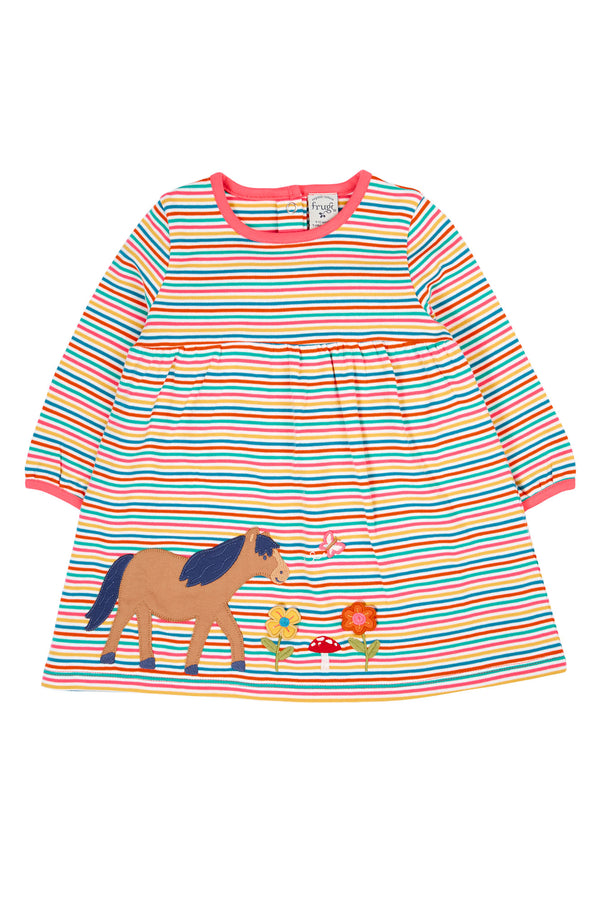 Dolcie Dress, Multi Stripe/Horse