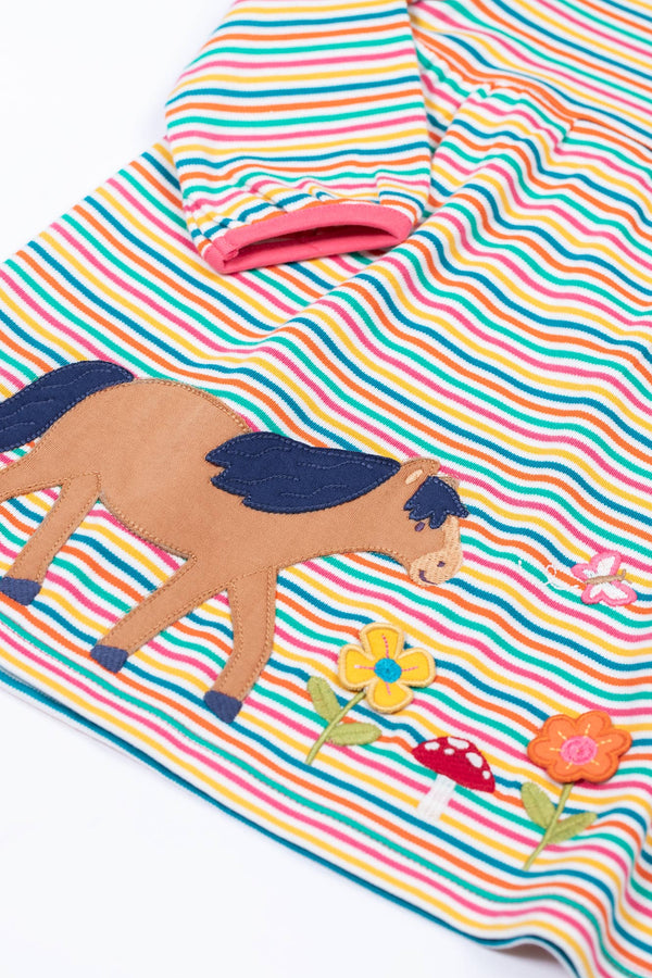Dolcie Dress, Multi Stripe/Horse