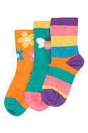 Little Socks 3 pack, Fun Flowers Multipack