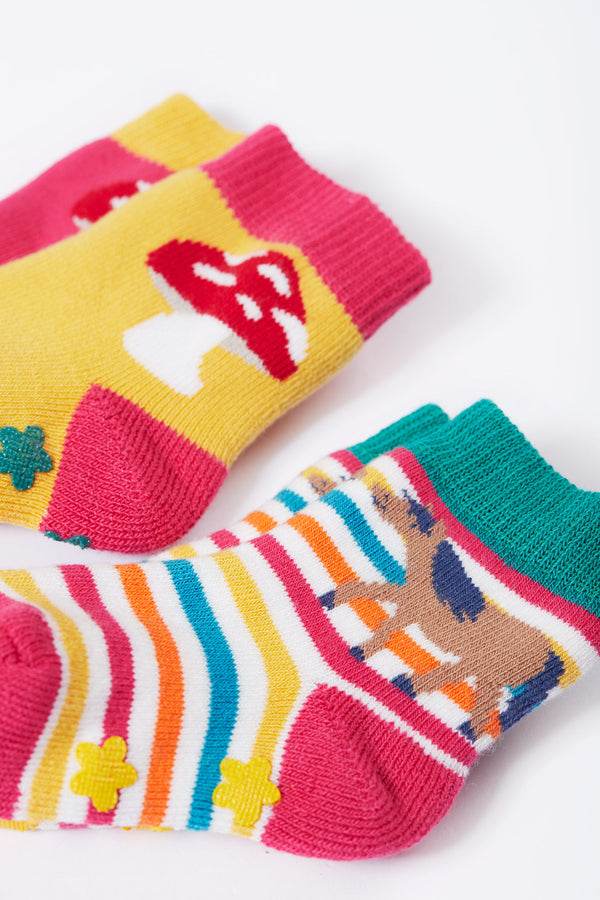 Grippy Socks 2 pack, Wild Woods Multipack