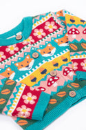 Robyn Fairisle Knitted Cardigan, Fox Fair Isle