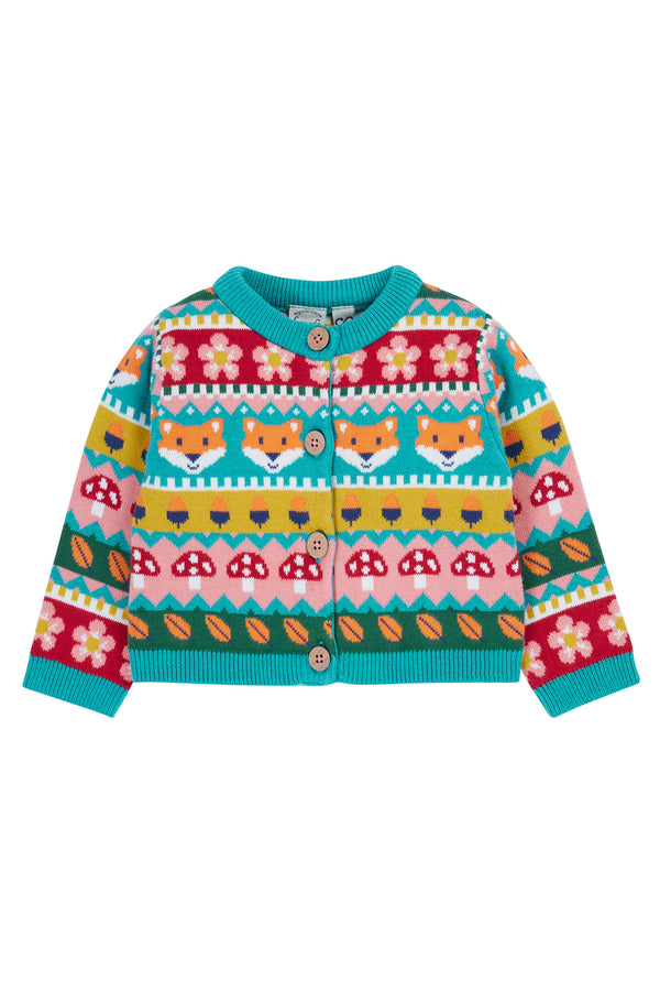 Robyn Fairisle Knitted Cardigan, Fox Fair Isle