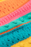 Rowe Rainbow Cardigan, Rainbow Pointelle