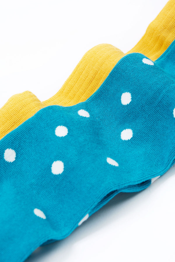 Norah 2pk Tights, Mushroom/Bumblebee