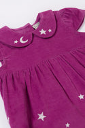 Vali Cord Dress, Damson Flowers