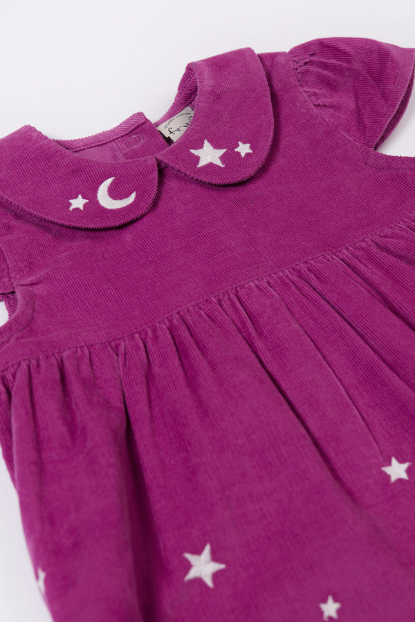 Vali Cord Dress, Damson Flowers