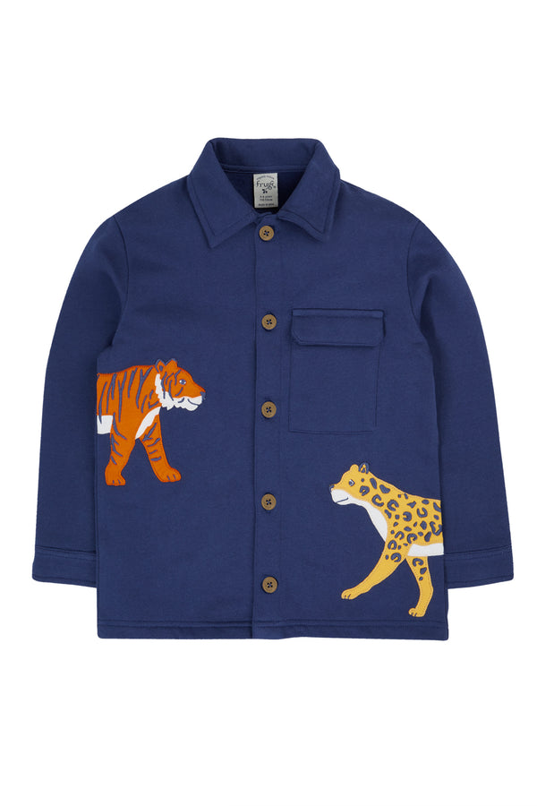 Bay Shacket, Navy/Big Cats