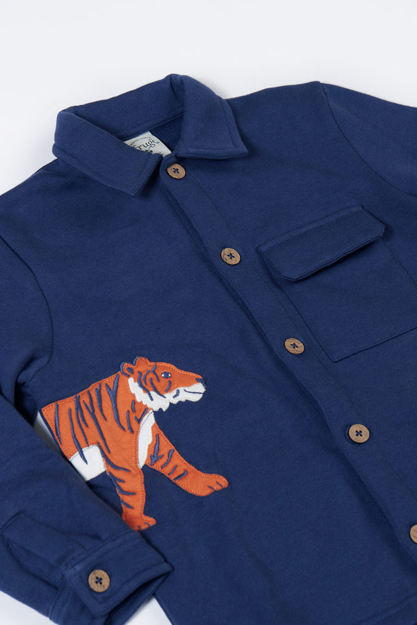 Bay Shacket, Navy/Big Cats