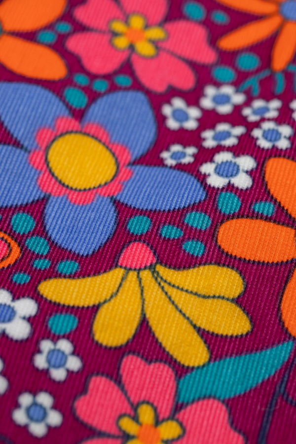 Frida Flared Dungarees, Retro Floral