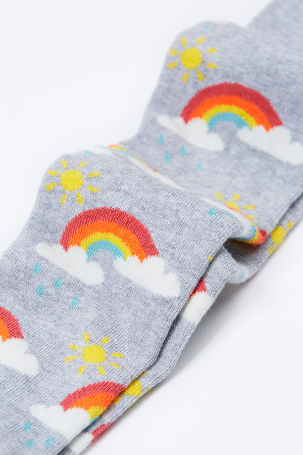 Norah Tights,  Grey Marl/Rainbow