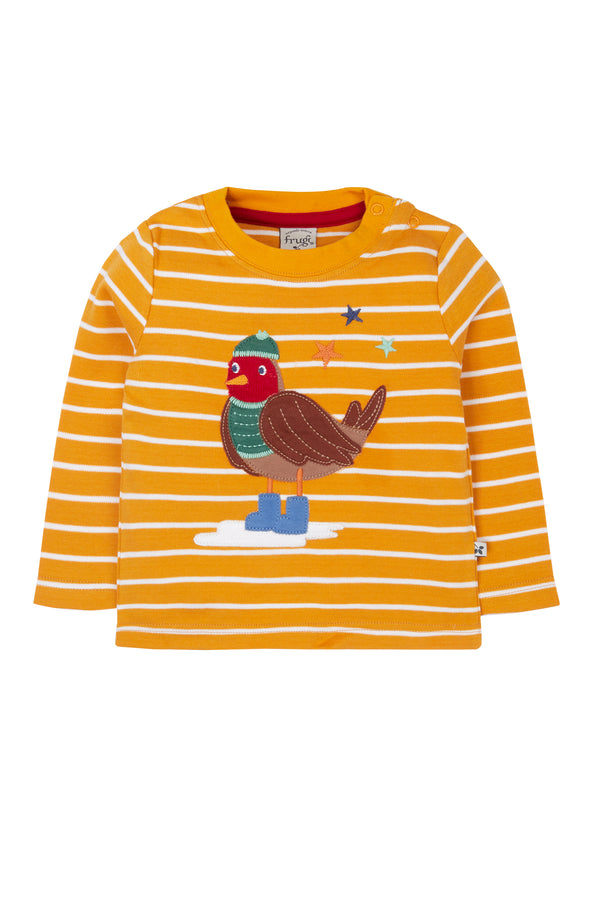 Discovery Applique Top, Gold Breton/Robin