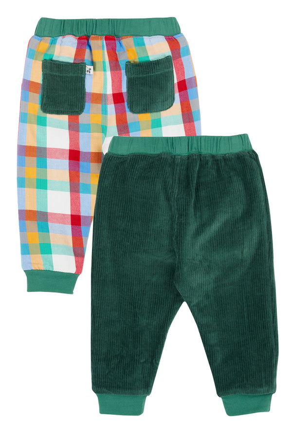 Ronnie Reversible Pull Ups, Holly Green/Check