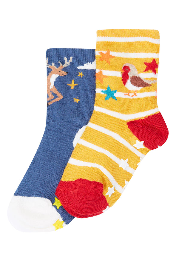 Grippy Socks 2 pack, Festive Pals