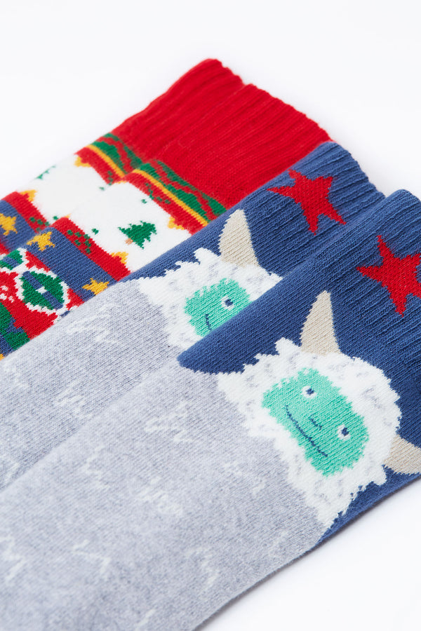 Brilliant Boot Socks 2-Pack, Yeti Multipack