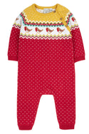 Lumi Knitted Romper, Festive Fairisle