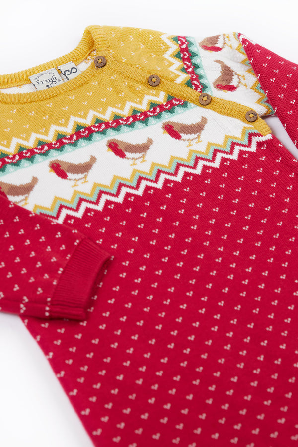 Lumi Knitted Romper, Festive Fairisle