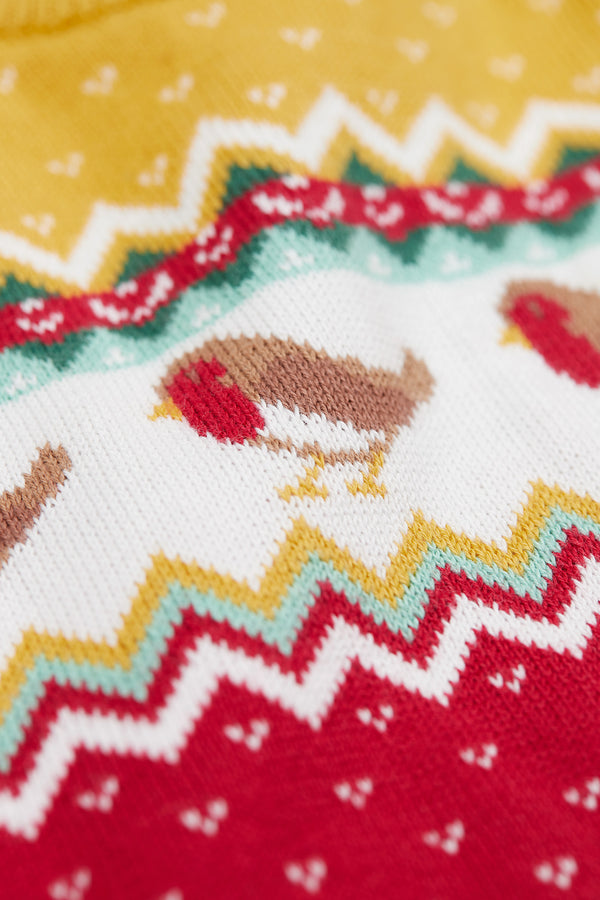 Lumi Knitted Romper, Festive Fairisle