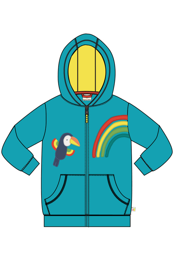 Little Switch Carbis Hoodie, Tropical Blue/Toucan