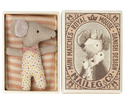 Baby mouse girl, sleepy/wakey mouse in box