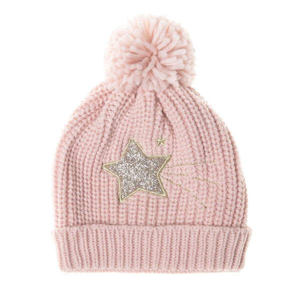 Moonlight Knitted Pink Hat
