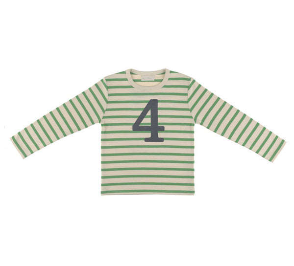 Gooseberry & Cream Breton Striped Number 4 T Shirt