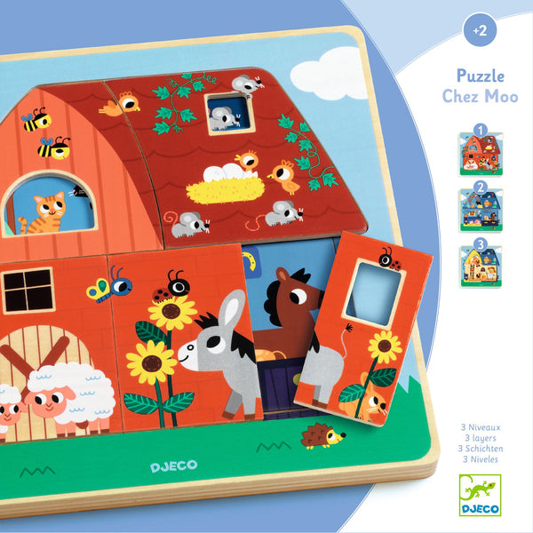 Chez Moo - Three layer puzzle