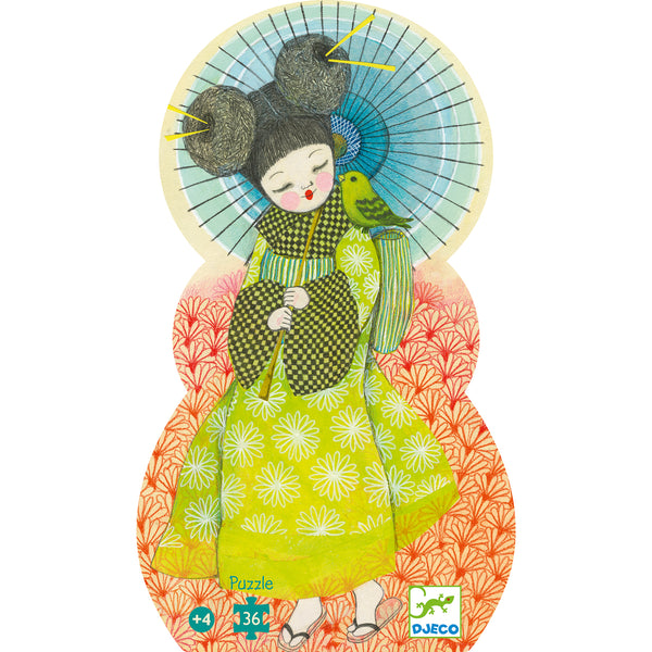 Kokeshi Silhouette Puzzle