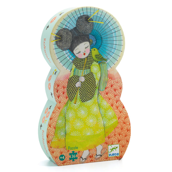 Kokeshi Silhouette Puzzle