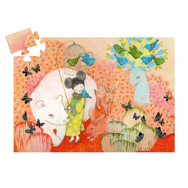 Kokeshi Silhouette Puzzle