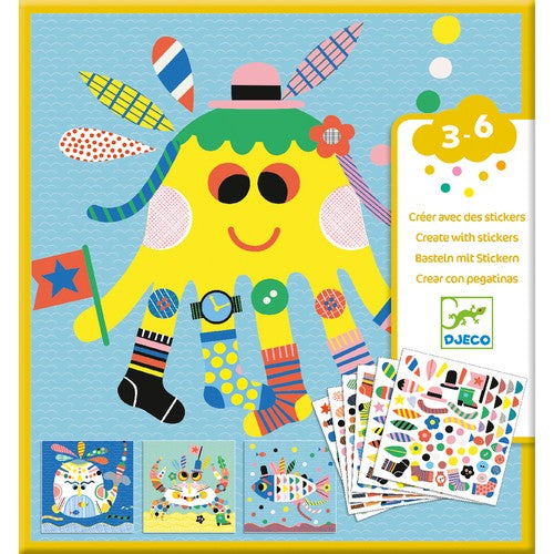 Create with Stickers - Sea Creatures