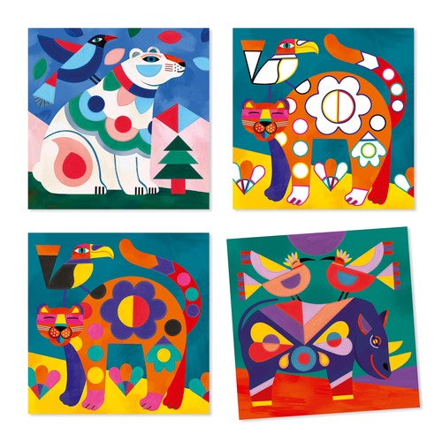Wild Animal Cards to Paint