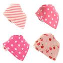 Pretty Pinks 4pk - Bandana Dribble Bibs
