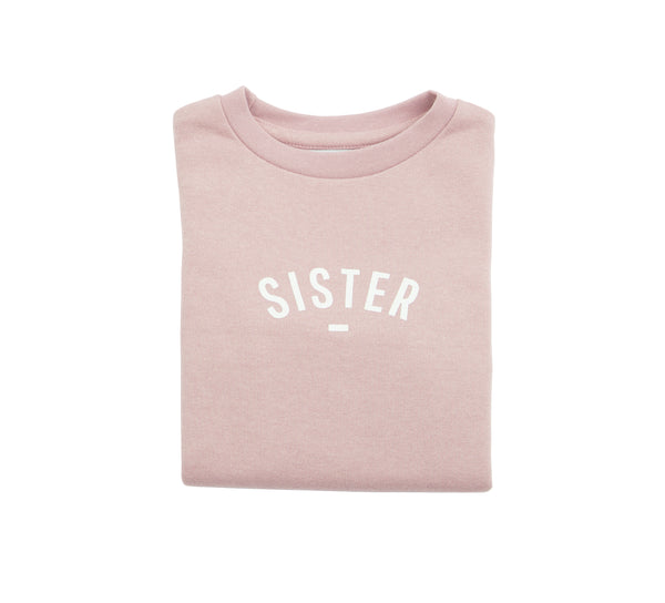 Blush Pink 'SISTER' Sweatshirt