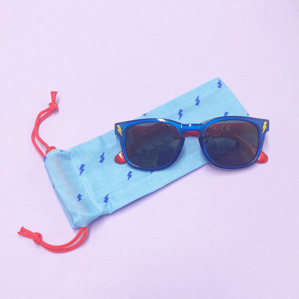 Lightning Flash Sunglasses Blue/Red