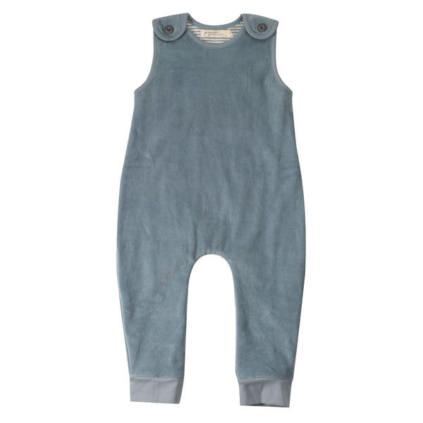 Velour Playsuit, Powder Blue