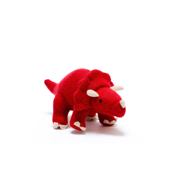 Mini Red Triceratops Rattle