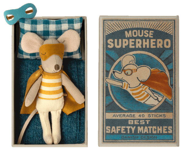 Superhero Mouse in a Matchbox