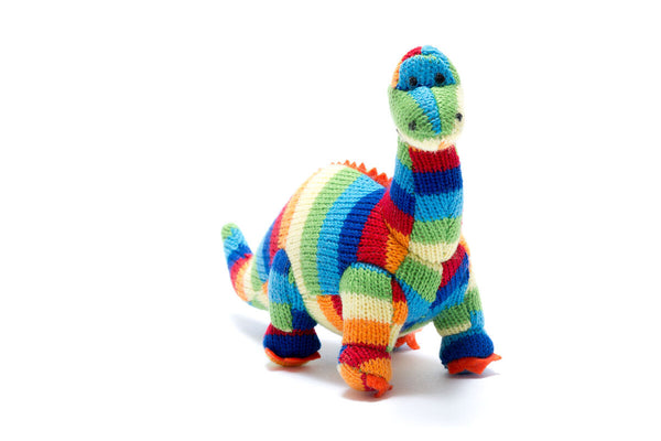 Bold Stripe Mini Diplodocus Rattle