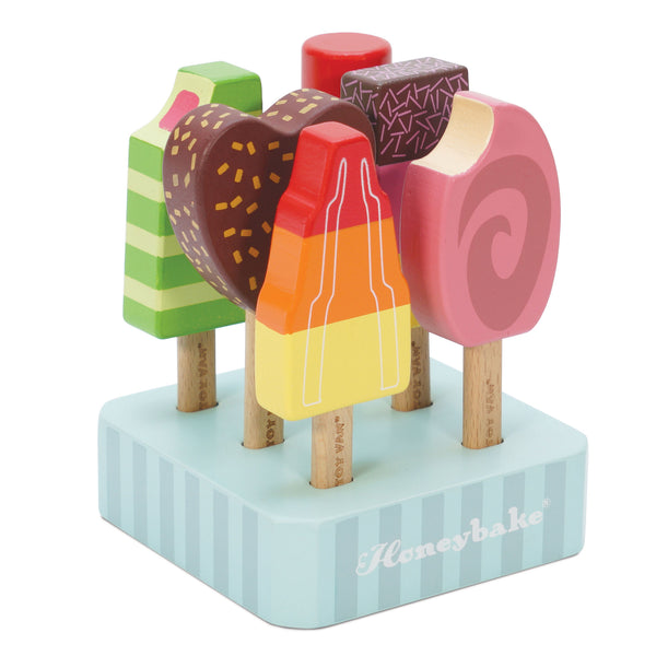 Wooden Ice Lolly & Popsicle Set