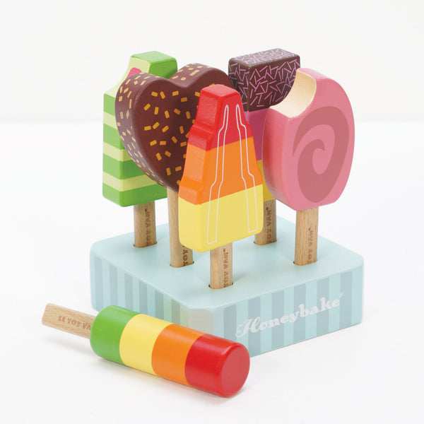 Wooden Ice Lolly & Popsicle Set